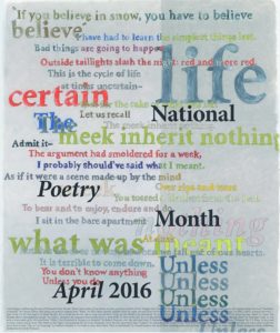 National Poetry Month Poster 2016